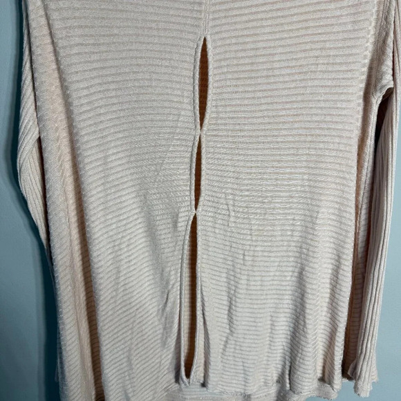Free People We the Free Lover Rib Thermal Top Women's Small Pink Sweater Coastal - Picture 11 of 14